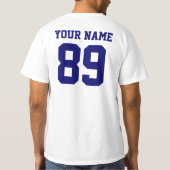 Design Your Own Numbers T-Shirt (Back)