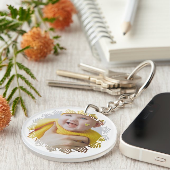 Design Your Own One of a Kind Personalized Keychain (Front Right)