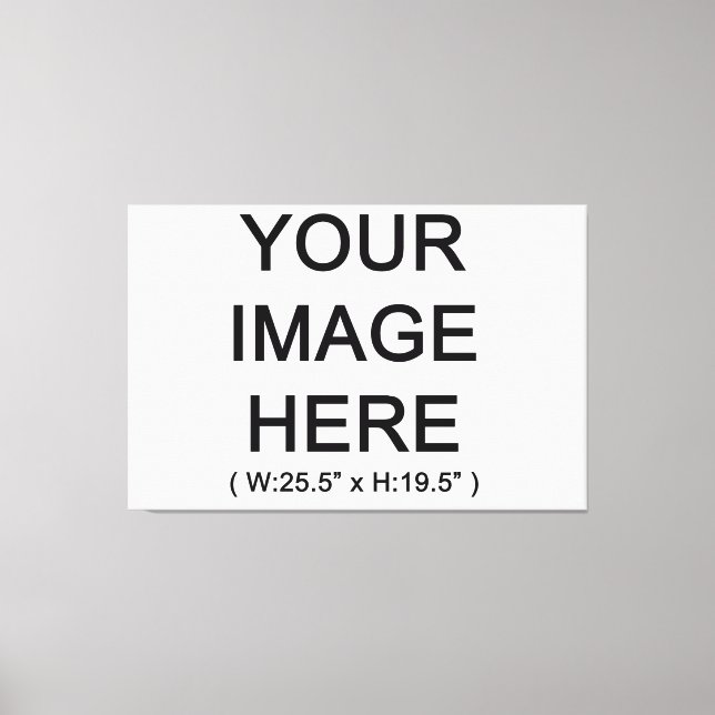 Design Your Own or Create Your Own Canvas Printing Print (Front)