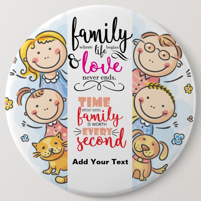 Design your own or Keep 6 Inch Round Button (Front)