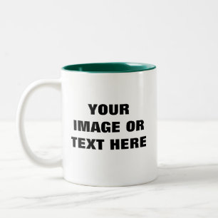 Design your own personalize candy coffee Two-Tone coffee mug