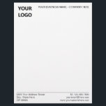 Design Your Own Personalized Business Letterhead<br><div class="desc">Custom Colours and Fonts - Personalized Design Your Own Business Letterhead with Logo - Add Your Logo - Image - Photo or QR Code / Address / Contact Information / Name - Company or Slogan - Tagline / More - Resize and move or remove and add elements - image /...</div>