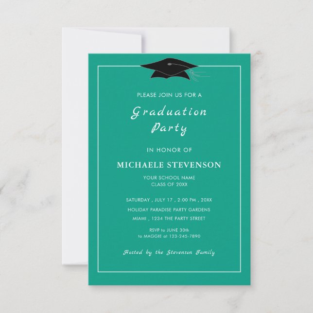Design Your Own Personalized Graduation Invitation (Front)