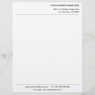 Design Your Own Personalized Letterhead Template