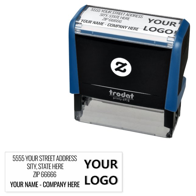 Design Your Own Personalized Logo Address Stamp (In Situ)
