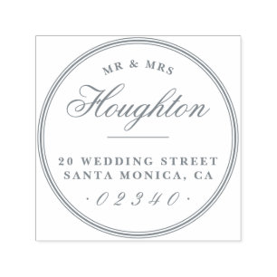Design Your Own Personalized Return Address Self-inking Stamp