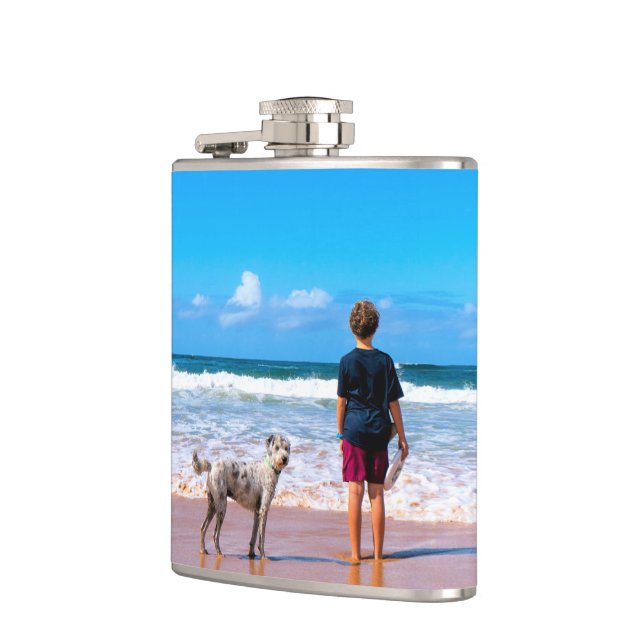 Design Your Own Pet Photo Flask (Left)