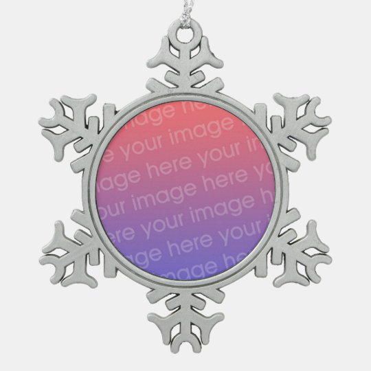 Design Your Own Pewter Snowflake Ornament