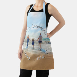Design Your Own Photo Apron Gift Personalized Text