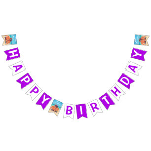 Design Your Own Photo Birthday Flags Example