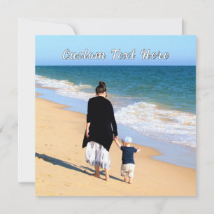 Design Your Own Photo Card with Custom Text