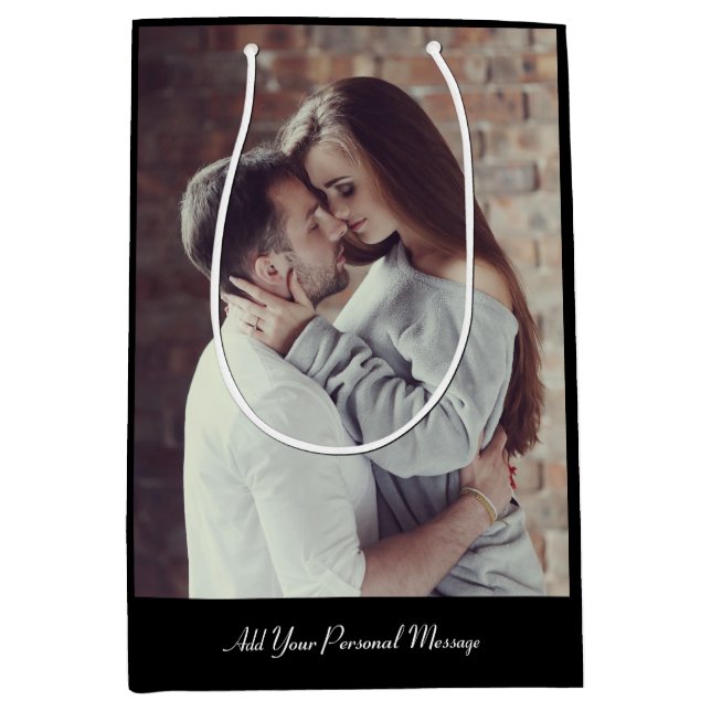 Design Your Own Photo Medium Gift Bag (Front)