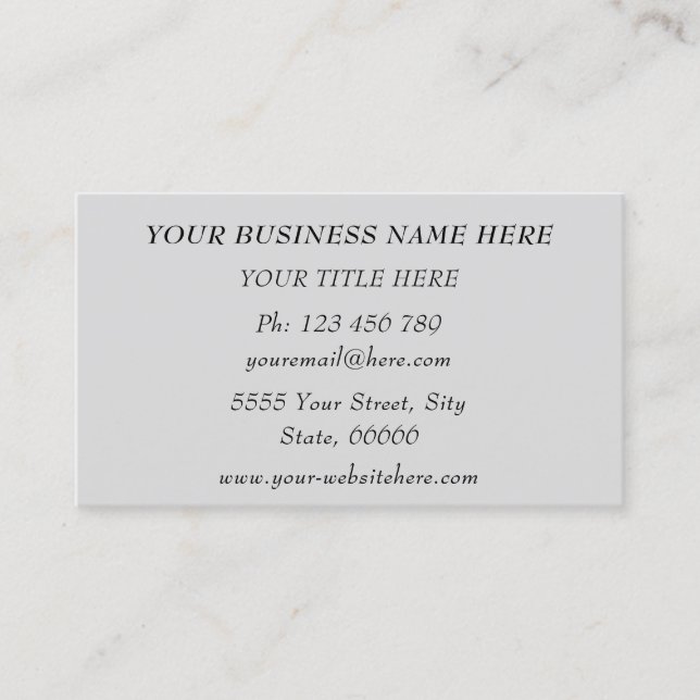 Design Your Own Promotional Business Card Template (Front)