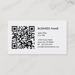 design your own QR code Business Card