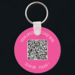 Design Your Own QR Code Keychain Template<br><div class="desc">Custom Colours and Fonts - Design Your Own Personalized Keychain with QR Code Scan Info and Custom Text Modern Keychains / Gift - Add Your QR Code - Image or Logo - Photo / Text - Name or other info / message - Resize and Move or Remove / Add Elements...</div>