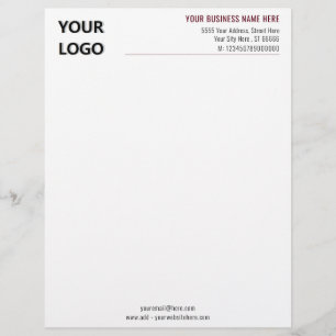 Design Your Own QR Code Letterhead Template