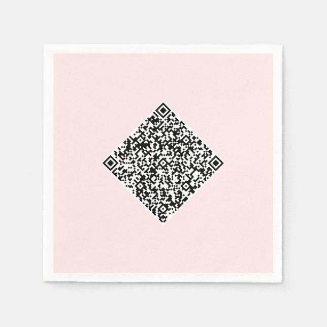 Design Your Own QR Code Party Napkins Example (Front)