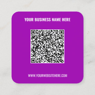 Design Your Own QR Code Promotional Business Cards