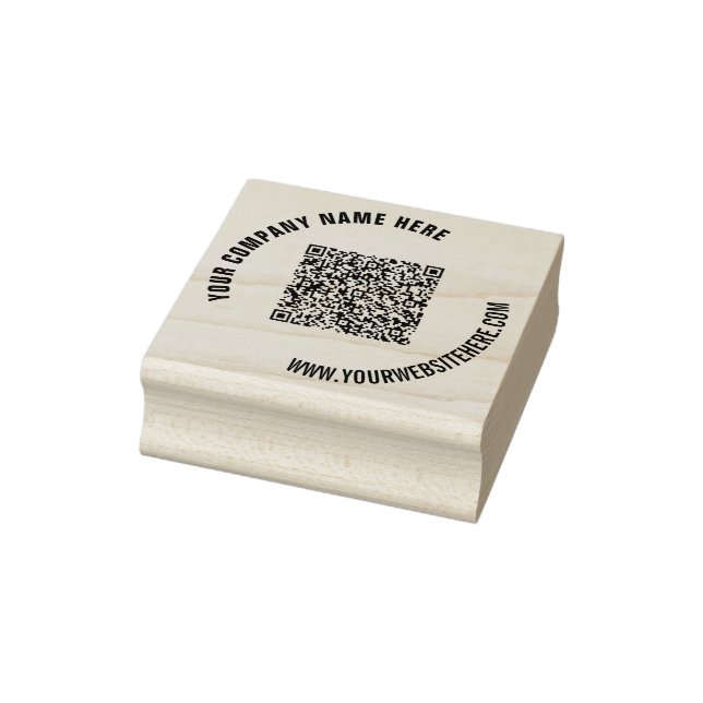 Design Your Own QR Code Rubber Stamp Template (Stamp)