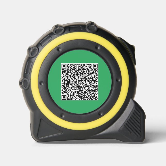 Design Your Own QR Code Scan Business Tape Measure 1 (Front)