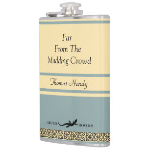 Design Your Own Retro Book Cover Hip Flask