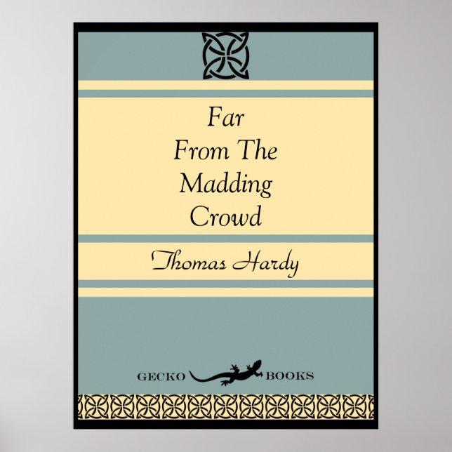 Design Your Own Retro Book Cover Wall Art (Front)