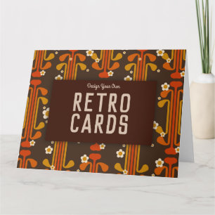Design your own Retro Cards! Customizable  Card