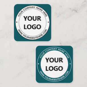Design Your Own Round Stamp Business Card Template
