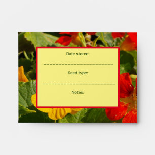 Design your own seed saving envelopes,  garden envelope