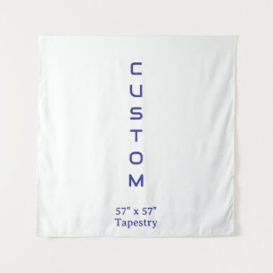 Design Your Own Simple Custom 57" x 57" Square Tapestry