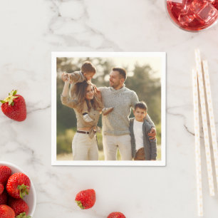 Design Your Own Single Photo Napkin