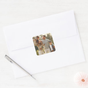 Design Your Own Single Photo Square Sticker