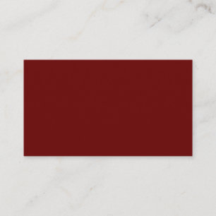 Design Your Own Solid Red Business Card