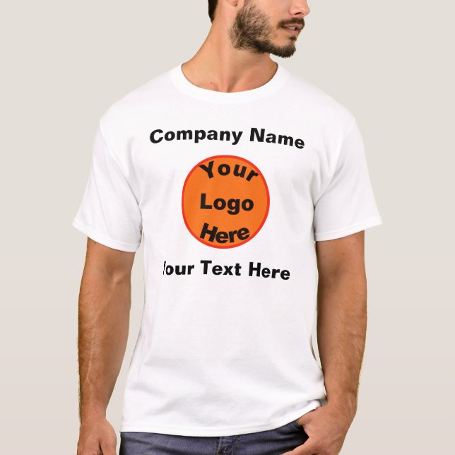 Design Your Own T-shirt Large Logo and Text Front (Front)