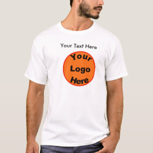 Design Your Own T-Shirt W/Logo & Front & Back Text