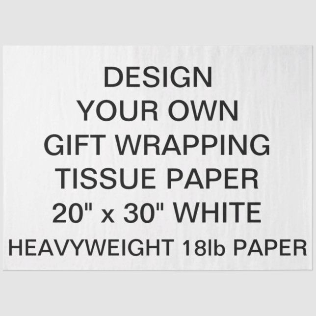 Design Your Own Thick Tissue Wrapping Paper (Front)