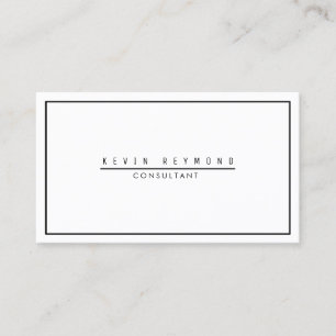 design your own white & plain professional business card