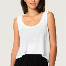 Design Your Own Women's Bella Flowy Crop Tank Top