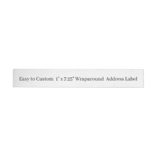 Design Your Own  Wraparound Address Label