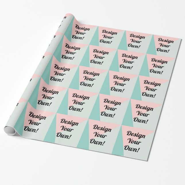Design Your Personalised Custom Gift Wrapping Paper (Unrolled)
