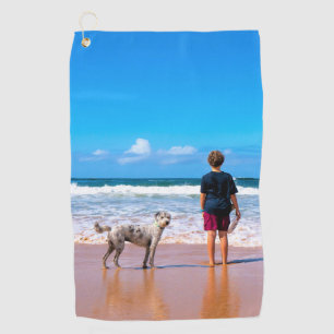 Design Your Pet Photo Golf Towel Personalized