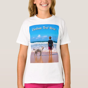 Design Your Pet Photo T-Shirt Personalized Text