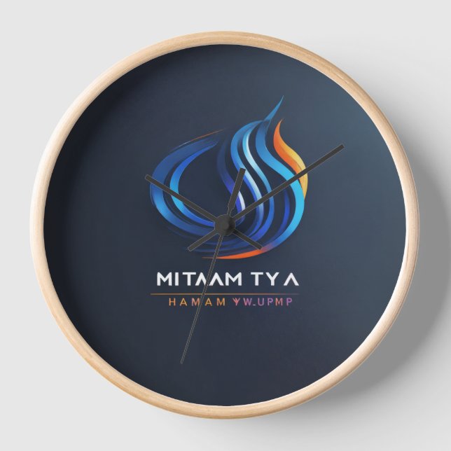 Design Your Time: Custom Wall Clock Creations" (Front)