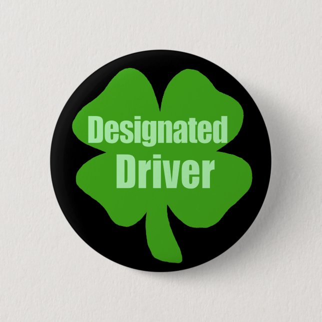 Designated Driver 2 Inch Round Button (Front)