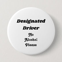 Designated Driver 3" Button