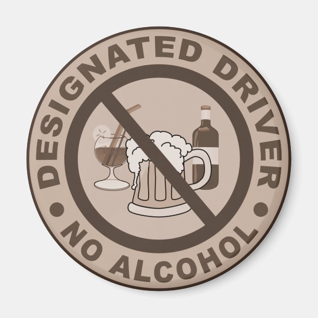 Designated Driver button Magnet (Front)