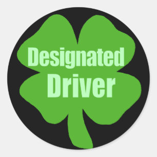Designated Driver Classic Round Sticker