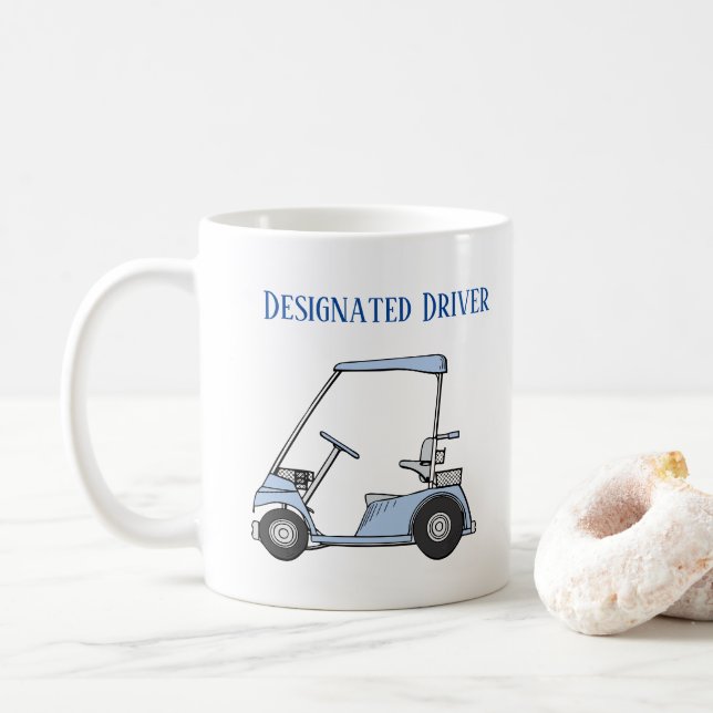 Designated Driver Funny GOLF  Coffee Mug (With Donut)