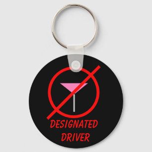 Designated Driver No Alcohol Keychain