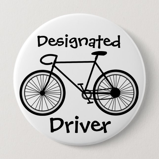 Designated Driver - SRF 4 Inch Round Button (Front)